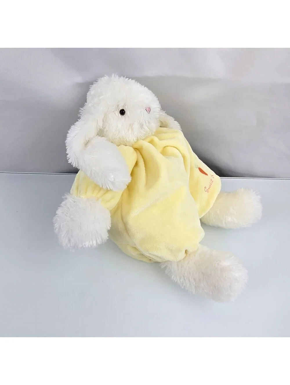 Bunnies By the Bay Sweet Buns Yellow Stuffed Plush Bunny Rabbit Chubby Plump 12